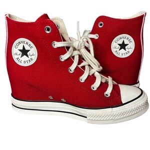 Converse Chuck Taylor All Star Hidden Wedge High Tops Red | Women’s 9.5